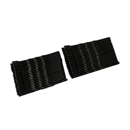 40 PCS Short Black Waved Hair Pins Bobby Pins Grips Salon Dance Hair Accessories - Long Curved Clip V528-YX-D98840
