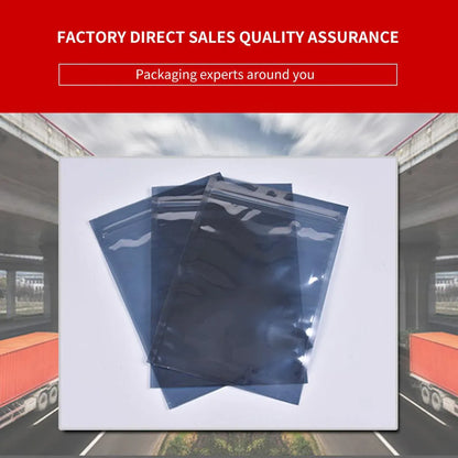 Plastic Self Sealing Bags 100PCS 5Sizes Anti Static Semi Transparent Resealable - 6x9cm V528-ZIPLOCK-BAG-100PCS-473901