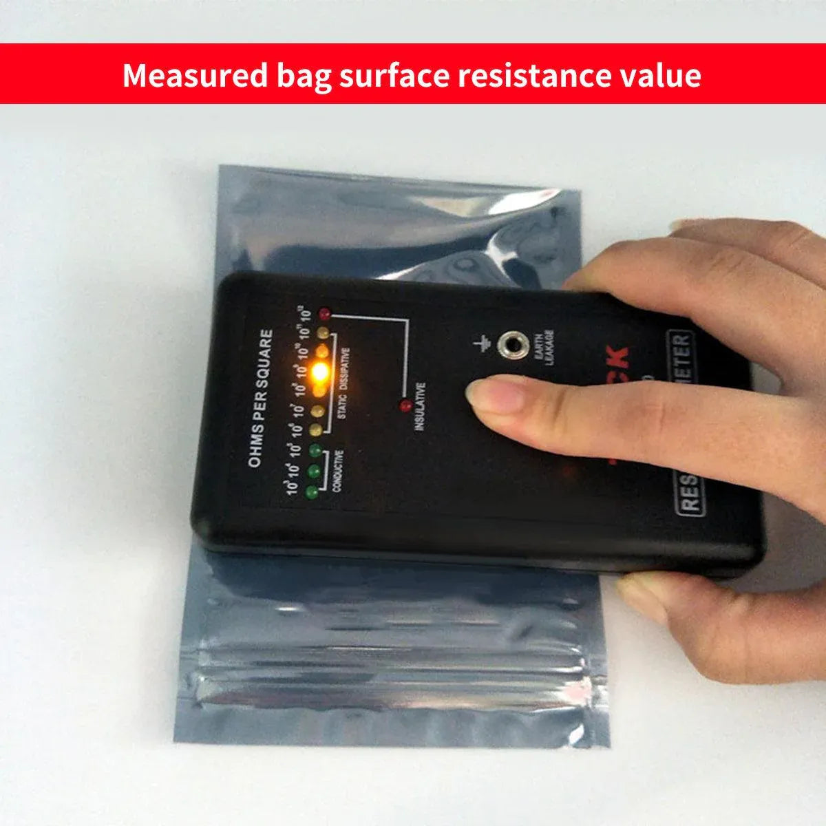 Plastic Self Sealing Bags 100PCS Anti Static Semi Transparent Resealable - 6x9cm