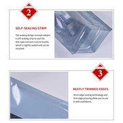 Plastic Self Sealing Bags 100PCS Anti Static Semi Transparent Resealable - 10x15cm