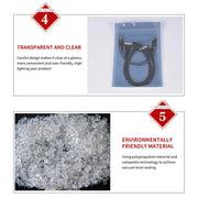 Plastic Self Sealing Bags 100PCS Anti Static Semi Transparent Resealable - 15x20cm