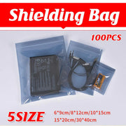 Plastic Self Sealing Bags 100PCS Anti Static Semi Transparent Resealable - 15x20cm