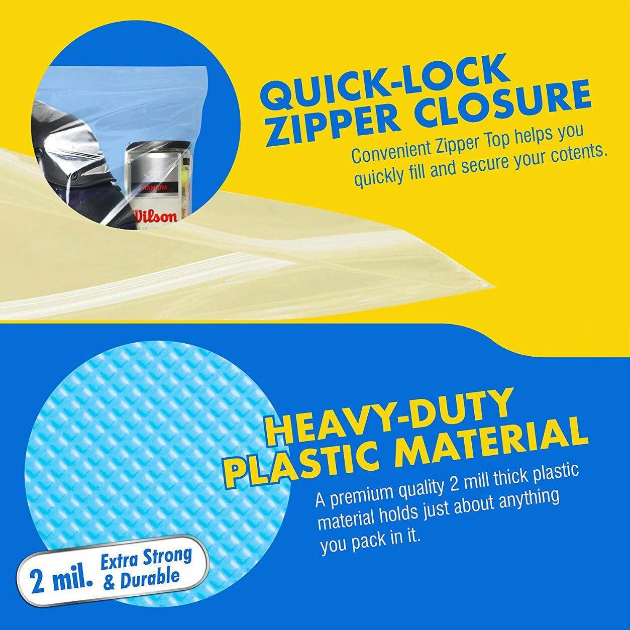 10/100PCS Thick Resealable Ziplock Bags in 12 Sizes Zip Lock Plastic Bags - 8x12cm-100pcs V528-ZIPLOCKPLASTICBAGS8102