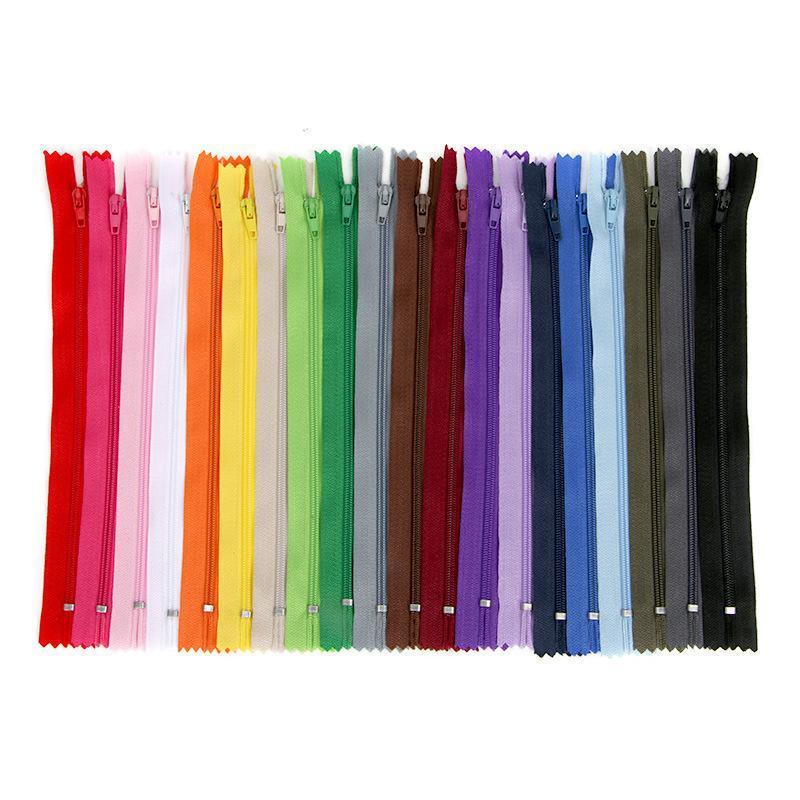 20PCS Closed End Nylon Zippers Tailor Sewer DIY Craft Sewing 20cm - Mixed Color V528-ZIPPERS-MIXEDCOLOUR-20PCS-938579