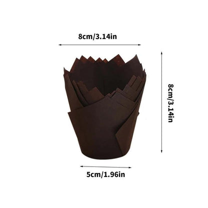 1000PCS Grease-proof Cupcake Liners Muffin Cup Cup Cake Paper Cup Large - Cowhide V528-ZK00019-COWHIDE-1000PCS-555929