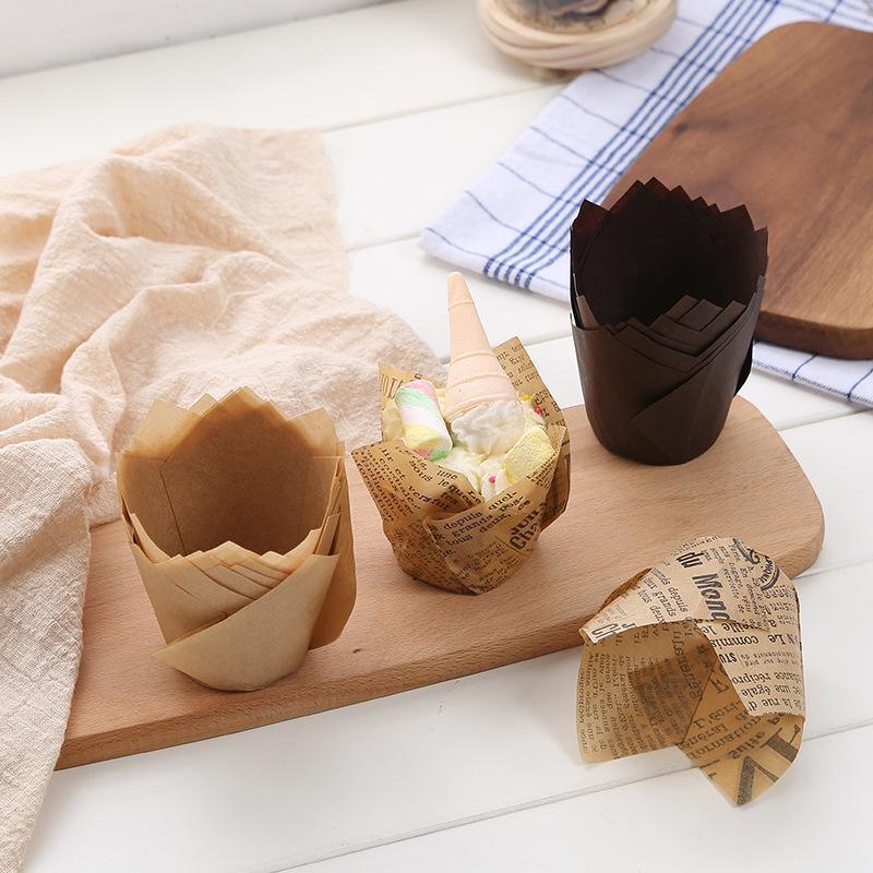 1000PCS Grease-proof Cupcake Liners Muffin Cup Cup Cake Paper Cup Large - Cowhide V528-ZK00019-COWHIDE-1000PCS-555929