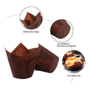 1000PCS Grease-proof Cupcake Liners Muffin Cup Cup Cake Paper Cup Large - Cowhide V528-ZK00019-COWHIDE-1000PCS-555929