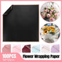 100PCS Waterproof Flower Gift Wrapping Paper Florist Bouquet Craft Packaging - White V528-ZK00090-WHITE-100PCS-719564