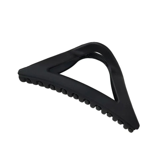 Women's Simple Hair Claws Clip Large Geometric Barrette Ponytail Clamp Hairpin - Black V528-ZK00215-BLACK-560871