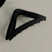 Women's Simple Hair Claws Clip Large Geometric Barrette Ponytail Clamp Hairpin - Black V528-ZK00215-BLACK-560871