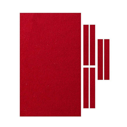 7Pcs Billiard Snooker Pool Table Cover Cloth W/ Felt Strip Heavy Duty 9FT - Red V528-ZK00268-RED9-749968