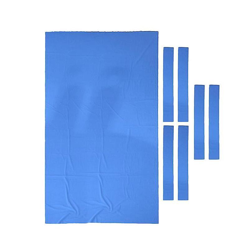 7Pcs Billiard Snooker Pool Table Cover Cloth W/ Felt Strip Heavy Duty 9FT - Red V528-ZK00268-RED9-749968