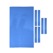 7Pcs Billiard Snooker Pool Table Cover Cloth W/ Felt Strip Heavy Duty 9FT - Blue V528-ZK00269-BLUE9-992036