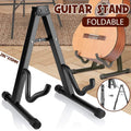 Folding Guitar Stand Floor Rack Electric Acoustic Bass Gig Holder Rack Portable V528-ZK00327-512453