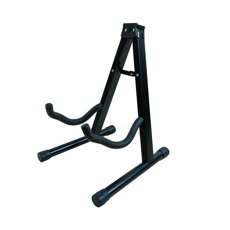 Folding Guitar Stand Floor Rack Electric Acoustic Bass Gig Holder Rack Portable V528-ZK00327-512453