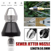 High Pressure Drain 1 Front 6 Nozzle Sewer Pipe Cleaner Rear Jet Pressure Washer V528-ZK00383-911209
