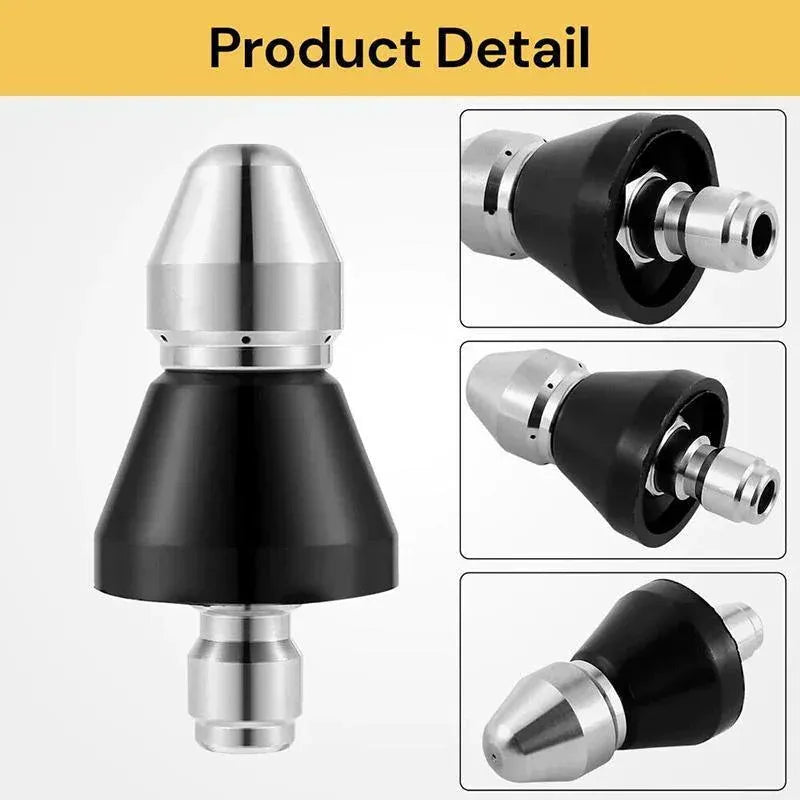 High Pressure Drain 1 Front 6 Nozzle Sewer Pipe Cleaner Rear Jet Pressure Washer V528-ZK00383-911209