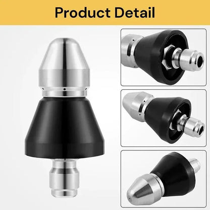 High Pressure Drain 1 Front 6 Nozzle Sewer Pipe Cleaner Rear Jet Pressure Washer V528-ZK00383-911209