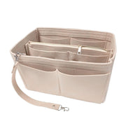 Felt Handbag Organizer Insert with Multiple Pockets for Tote and Purse - Red L Size V528-ZK00395-RED-L-694040