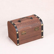 Wooden Treasure Chest Retro Money Storage Box Case Coin Piggy Bank Organizer V528-ZK00405-747649