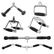 Cable Pulley Attachment Tricep Rope V Grip LAT Pull Down Gym Accessory - Rotation Close Grip Triangle V528-ZK00420-VDR-532404