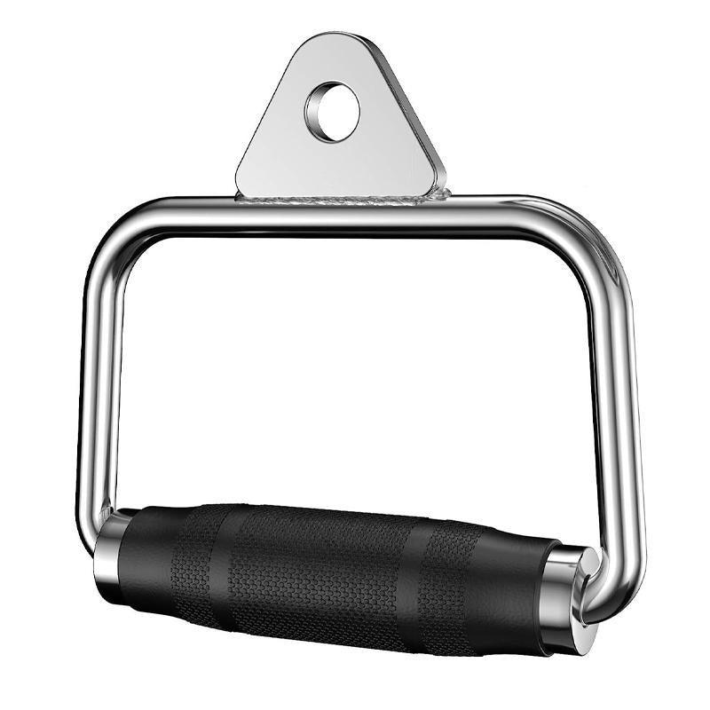 Cable Pulley Attachment Tricep Rope V Grip LAT Pull Down Gym Accessory - Rotation Close Grip Triangle V528-ZK00420-VDR-532404
