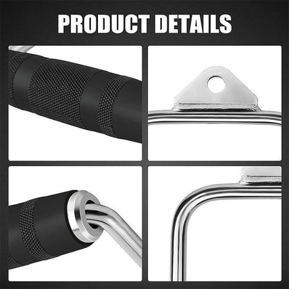 Cable Pulley Attachment Tricep Rope V Grip LAT Pull Down Gym Accessory - Tricep Press-Down Bar V528-ZK00421-DV-657311