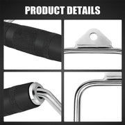 Cable Pulley Attachment Tricep Rope V Grip LAT Pull Down Gym Accessory - Revolving Straight Bar V528-ZK00422-DL-600357