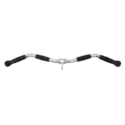 Cable Pulley Attachment Tricep Rope V Grip LAT Pull Down Gym Accessory - Revolving Straight Bar V528-ZK00422-DL-600357