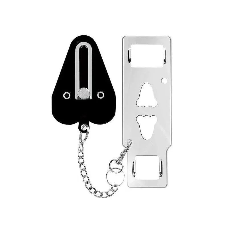 Portable Door Lock for Travel Hotel Home Security Addalock Style Lock - Black V528-ZK00428-BLACK-960719