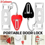 Portable Door Lock for Travel Hotel Home Security Addalock Style Lock - Red V528-ZK00429-RED-510047