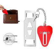 Portable Door Lock for Travel Hotel Home Security Addalock Style Lock - Red V528-ZK00429-RED-510047