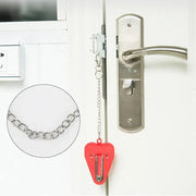 Portable Door Lock for Travel Hotel Home Security Addalock Style Lock - Red V528-ZK00429-RED-510047