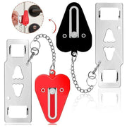 Portable Door Lock for Travel Hotel Home Security Addalock Style Lock - Red V528-ZK00429-RED-510047