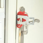 Portable Door Lock for Travel Hotel Home Security Addalock Style Lock - Red V528-ZK00429-RED-510047