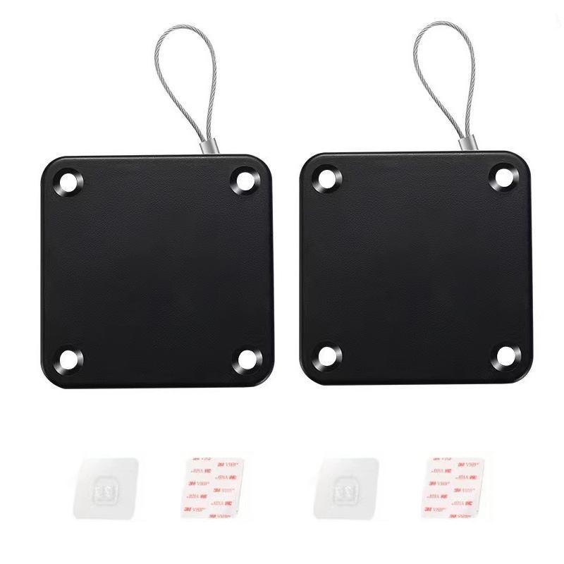2x Punch-free Automatic Door Closer Sensor Auto for Home Kitchen Door Security - White V528-ZK00433-WH-800G-2SETS-149708