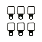 6PCS Black Heavy Duty Fixing Point Anchor Eye Tie Down Lashing Loop D-Ring Hook V528-ZK00435-6PCS-803884