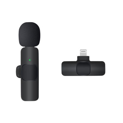 Wireless Lavalier Microphone Mini Mic For Android iPhone iPad Vlog Live Stream - Type-C (Two Microphones) V528-ZK00450-TYPE-1-2-161742