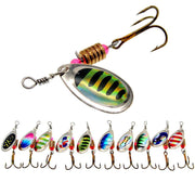 10/16PCS Fishing Lure Spinners Baits Spoon Set with Tackle Bag Trout Bass Tackle - A(16PCS) V528-ZK00459-16PCS-312456
