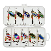 10/16PCS Fishing Lure Spinners Baits Spoon Set with Tackle Bag Trout Bass Tackle - A(16PCS) V528-ZK00459-16PCS-312456