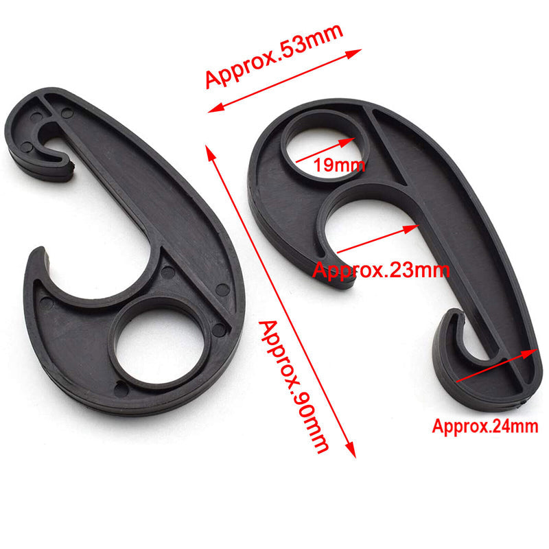 15/30pcs Heavy Duty Luggage Net Hooks Cargo Tie Down Straps Bungee Cord Clips - 30PCS