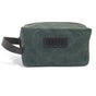 Waxed Canvas Toiletry Bag - Green V534-VA181