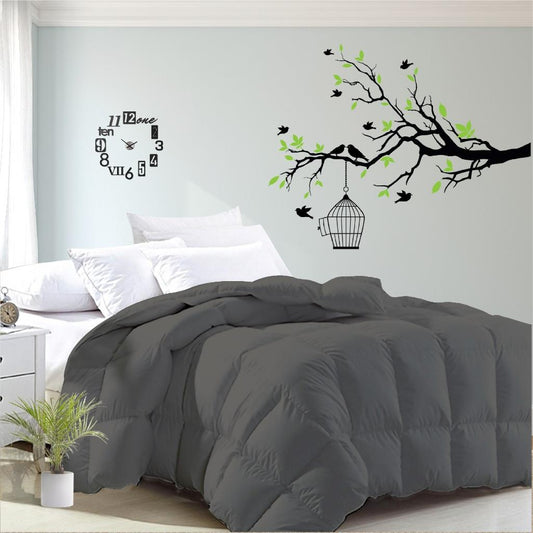 Luxor Australian Made Summer Grey 200GSM Bamboo Blend Quilt King Single V535-200G-BAMBOO-QUILT-KS-GRY