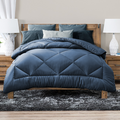Luxor Australian Made All Season Ocean 400GSM Bamboo Blend Quilt Queen V535-400G-BAMBOO-QUILT-Q-BLU