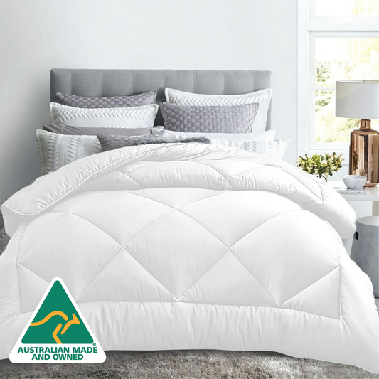 Luxor All Season Microfibre Quilt 400GSM (Single) (Made in Aus) V535-400G-MICROFIBRE-QUILT-S