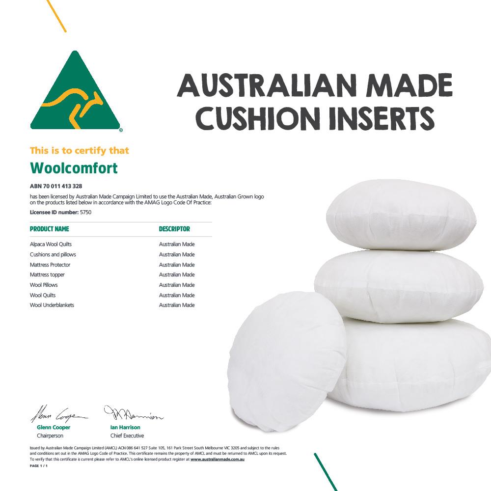 Luxor Twin Pack 45cm Aus Made Round Hotel Cushion Inserts Premium Memory Resistant Filling V535-CUSHION-INS-45-R-X2