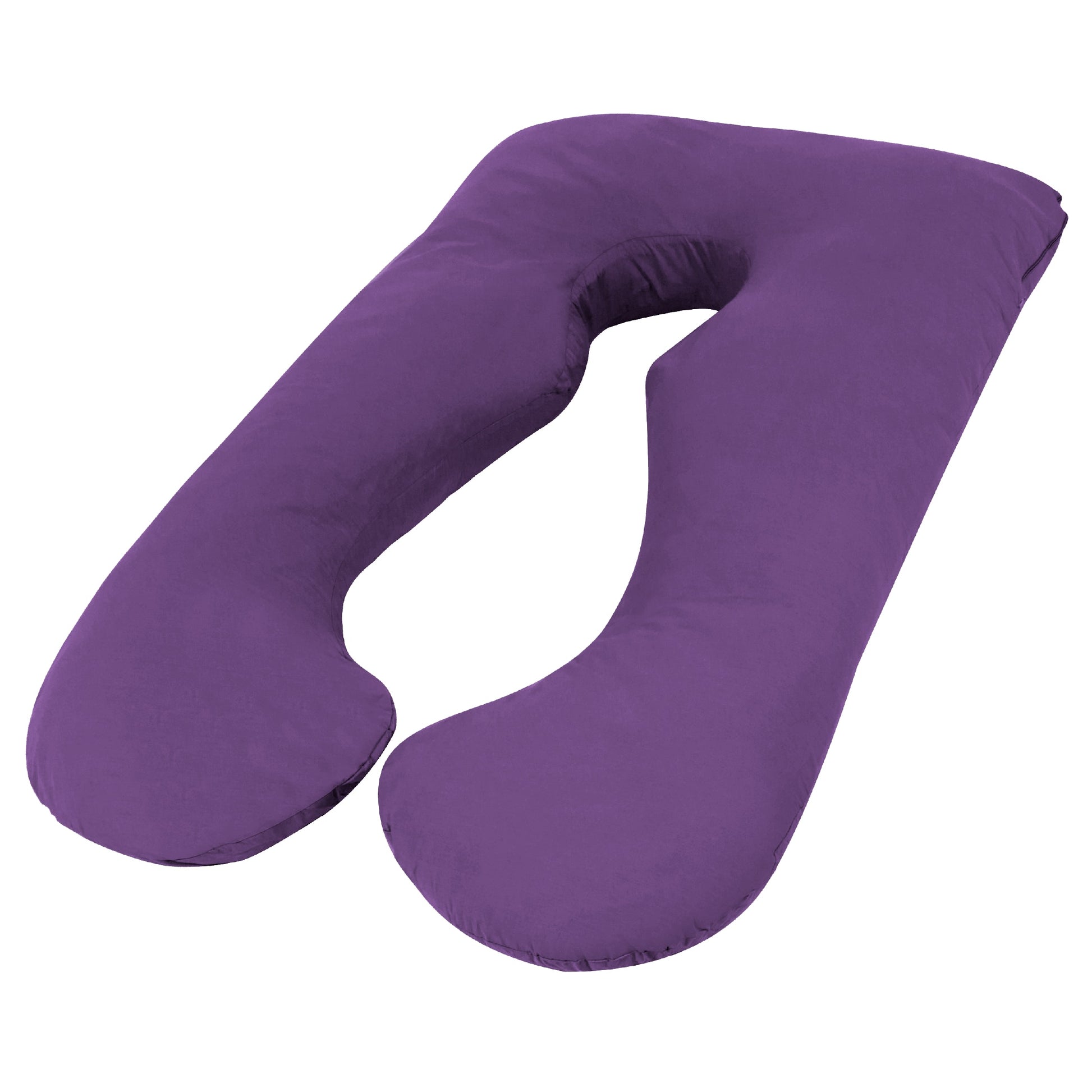 Woolcomfort Aus Made Maternity Pregnancy Nursing Sleeping Body Pillow Pillowcase Included Purple V535-PREG-PILLOW-BUNDLE-PUR