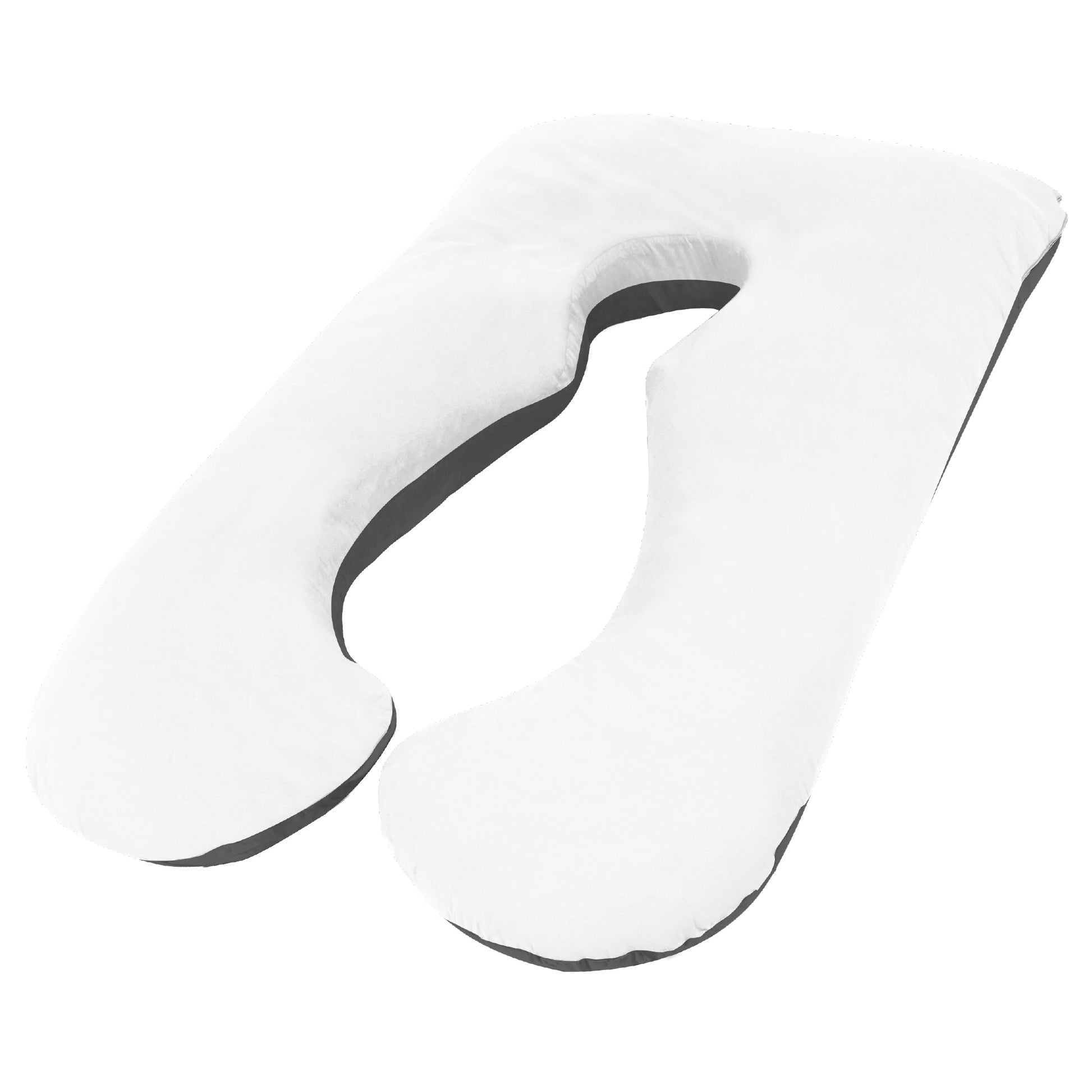 Woolcomfort Aus Made Maternity Pregnancy Nursing Sleeping Body Pillow Pillowcase Included Black x White V535-PREG-PILLOW-BUNDLE-WHI-X-BLK
