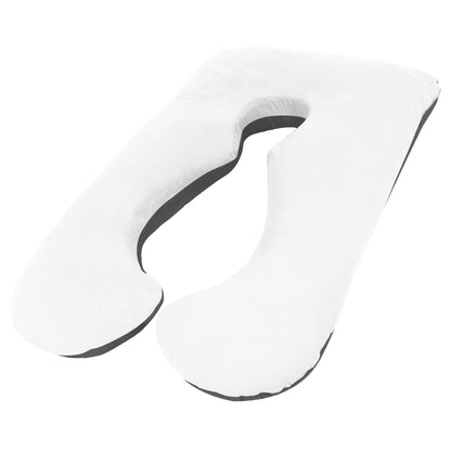 Woolcomfort Aus Made Maternity Pregnancy Nursing Sleeping Body Pillow Pillowcase Included Black x White V535-PREG-PILLOW-BUNDLE-WHI-X-BLK