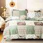 Dreamfields - Emerald Plaid Quilt Cover Set - (2pcs, Single Size) V535-QC-EMERALD-PLAID-S